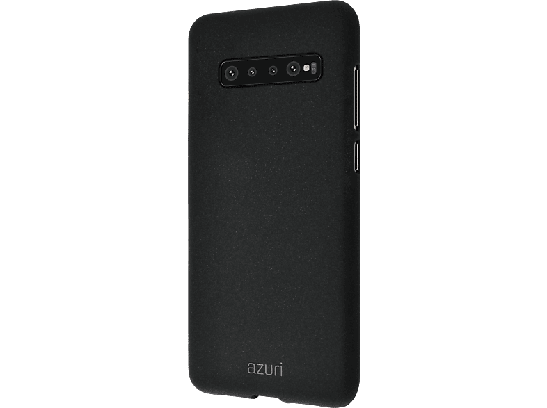 AZURI Cover Flexible Sand Texture Galaxy S10 Plus (AZCOVFLEXSAG975-BLK)