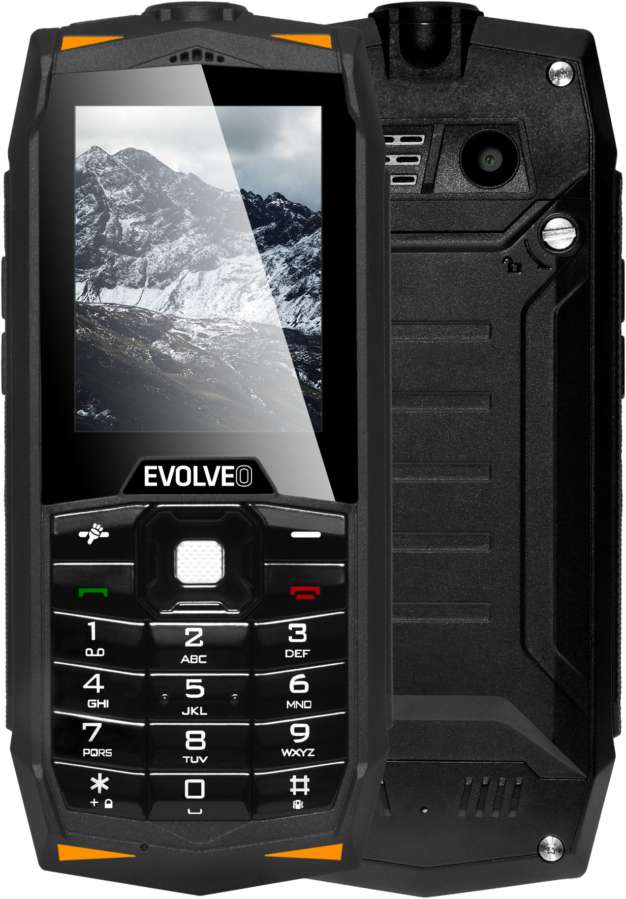 EVOLVEO Strongphone Z3 DualSIM sárga - fekete nyomógombos kártyafüggetlen mobiltelefon