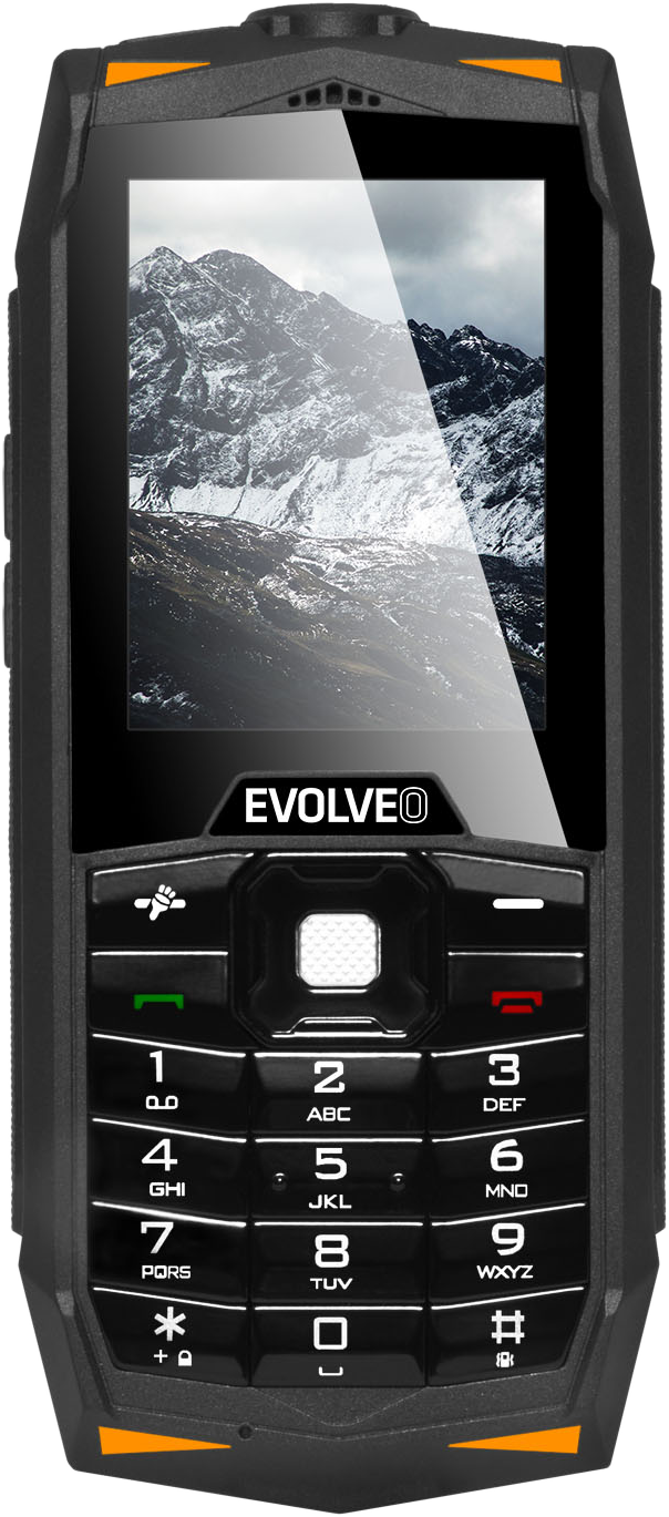 EVOLVEO Strongphone Z3 DualSIM sárga - fekete nyomógombos kártyafüggetlen mobiltelefon