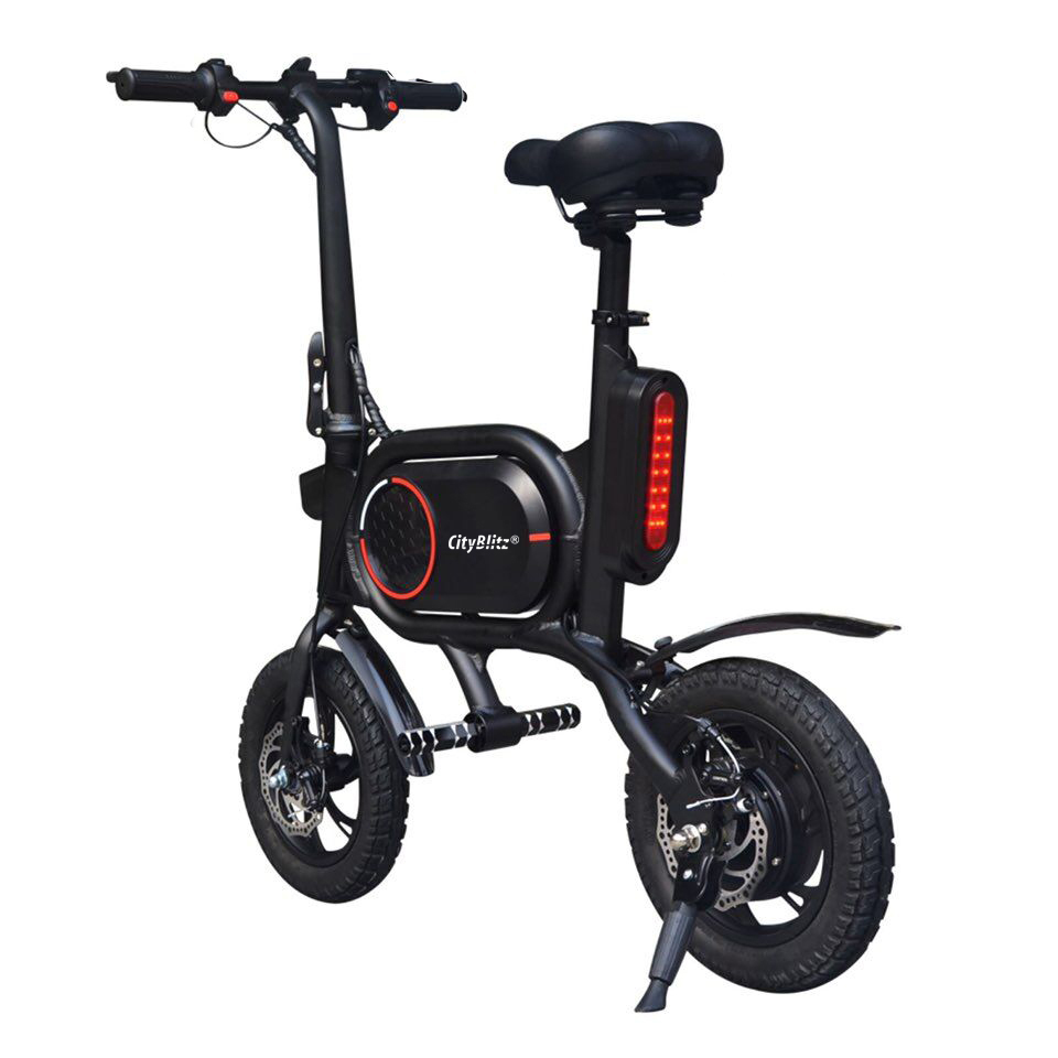 CITY BLITZ CB 020 E-Scooter (Laufradgröße: 12 Zoll, Schwarz)