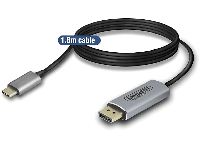 EMINENT USB-C / DisplayPort-kabel 4K 1.8 m (AB7875)