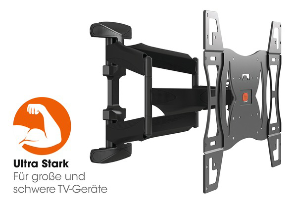 VOGEL´S Vogel's BASE 45 L TV-Wandhalterung für 102-165 cm (40-65 Zoll) Fernseher, drehbar und neigbar, Wandhalterung, max. 65 Zoll, Schwenkbar, Ausziehbar, Neigbar, Schwarz