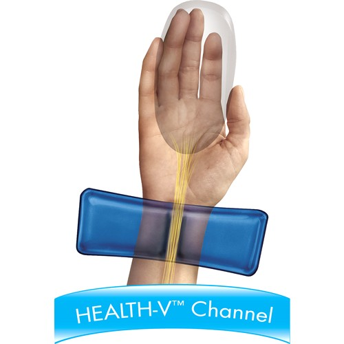 Un gráfico que muestra el canal Health-V en una mano.