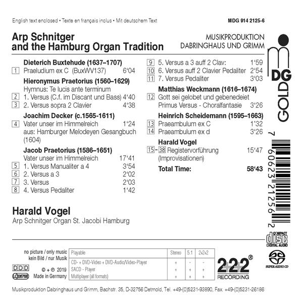 Harald Vogel - Arp Schnitger und die Hamburger Orgeltradition  - (SACD Hybrid)