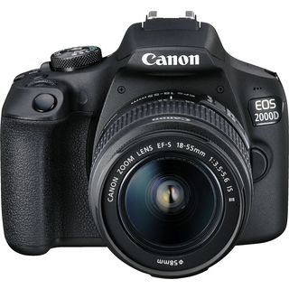 CANON EOS 2000D + 18-55MM/F3.5-5.6 IS II - Fotocamera reflex Nero