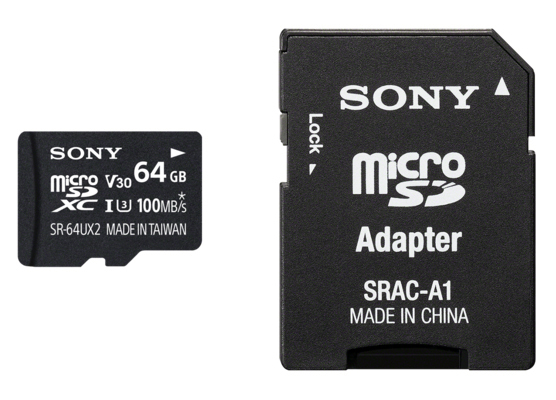SONY microSDXC Expert 64GB Class 10 UHS-I U3 inkl Adapter, Micro-SDXC Speicherkarte, 64 GB, 100 MB/s