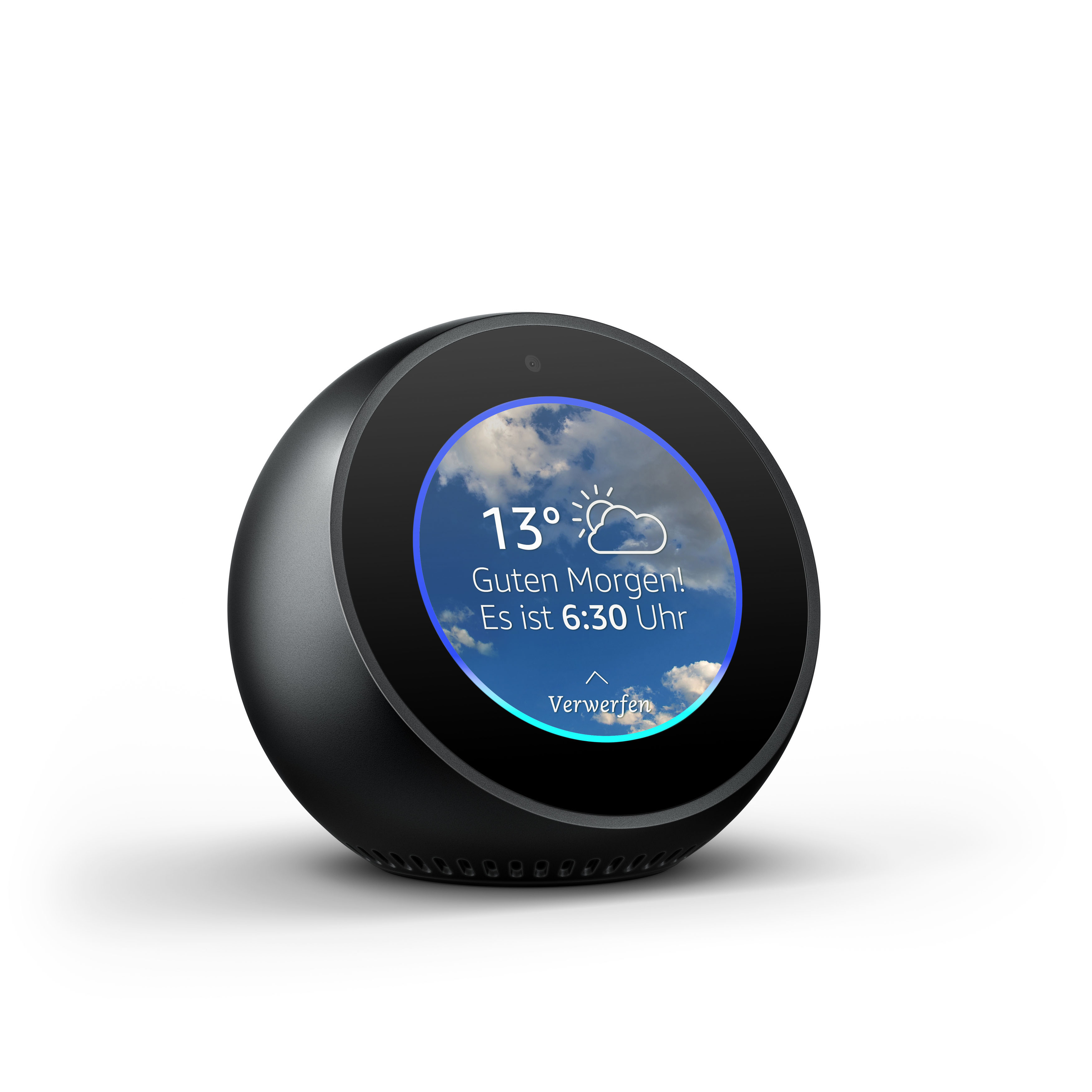AMAZON Echo Spot Smart Speaker, Schwarz