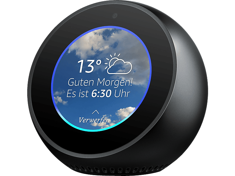 AMAZON Echo Spot Smart Speaker, Schwarz