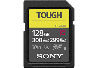 SONY SF-G1TG TOUGH - Speicherkarte  (128 GB, 300 MB/s, Schwarz)