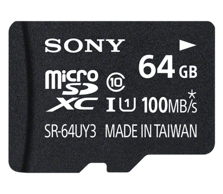 SONY microSDXC Performance Class 10 inkl SD Adapter, Micro-SDXC Speicherkarte, 64 GB, 100 MB/s