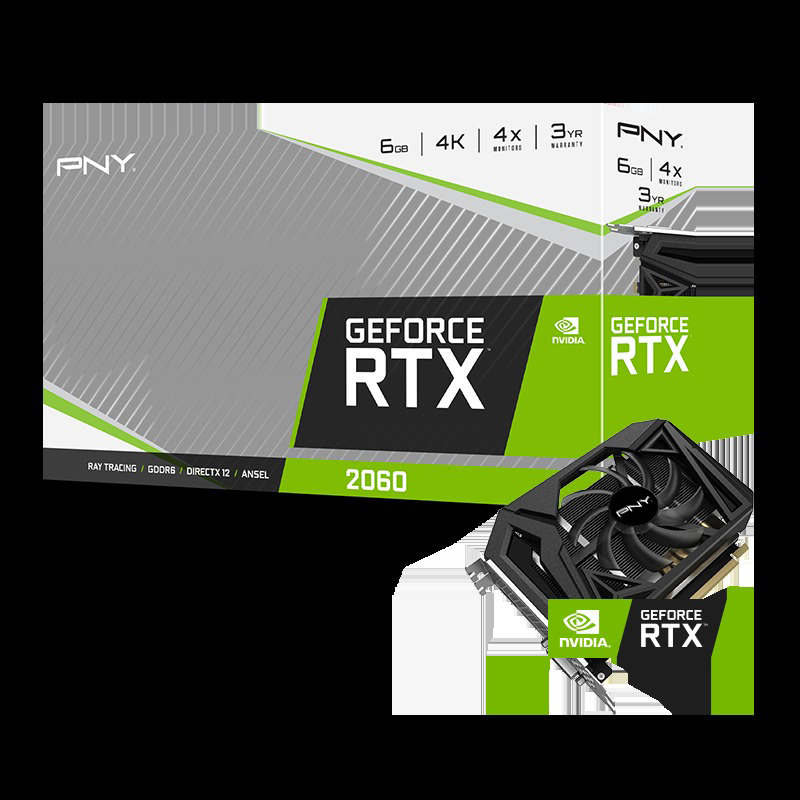 PNY GeForce RTX™ 2060 Single Fan 6GB (NVIDIA, Grafikkarte)