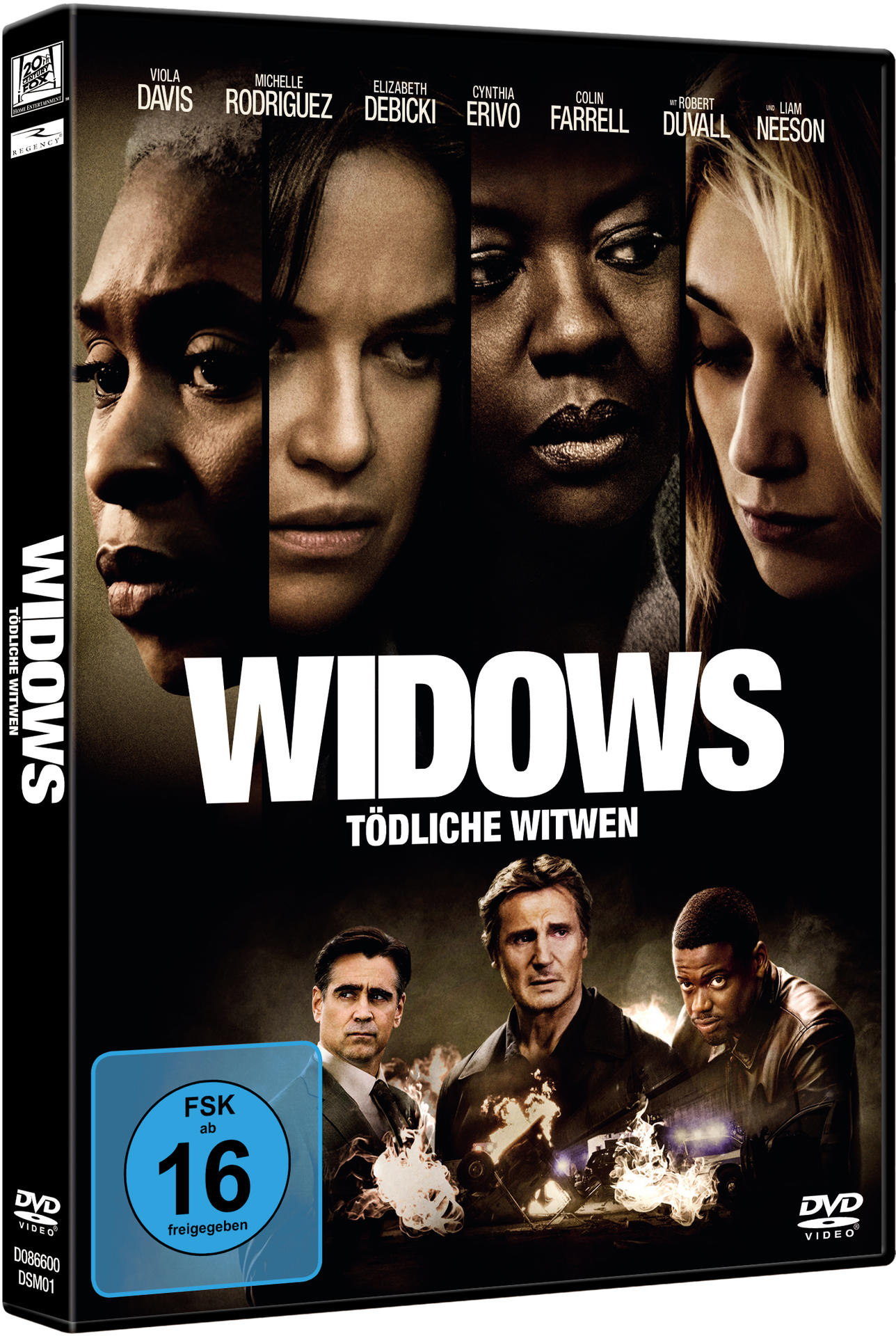 DVD-Hülle des Films Widows mit Gesichtern der Schauspieler auf dem Cover.