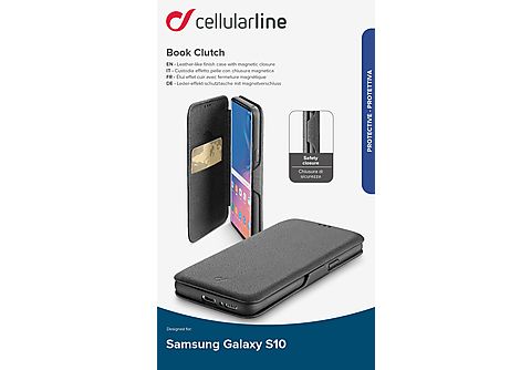 CELLULAR-LINE Samsung Galaxy S10 Case Book Clutch Zwart