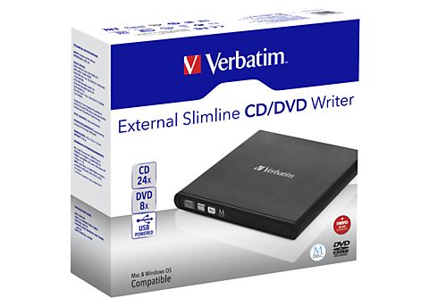 VERBATIM Externe CD/DVD-brander Zwart + software