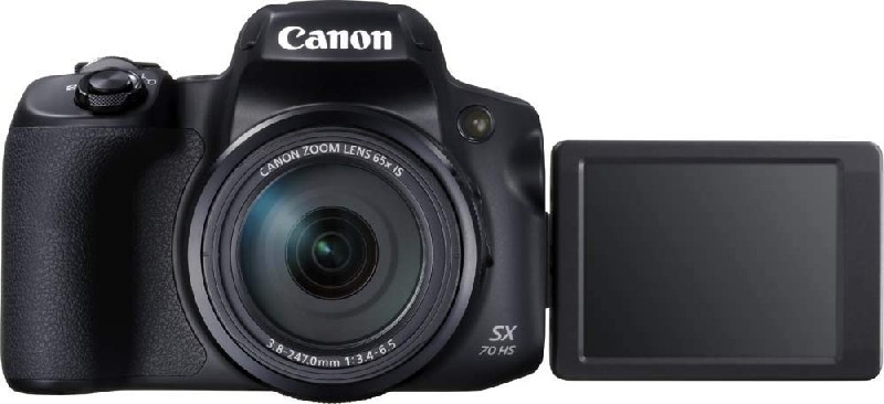 Cámara Bridge - Canon PowerShot SX70 HS, 20.3 MP, 10 fps, DIGIC 8, Vídeo 4K, Wi-Fi, Negro