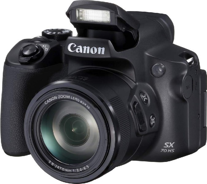 Cámara Bridge - Canon PowerShot SX70 HS, 20.3 MP, 10 fps, DIGIC 8, Vídeo 4K, Wi-Fi, Negro