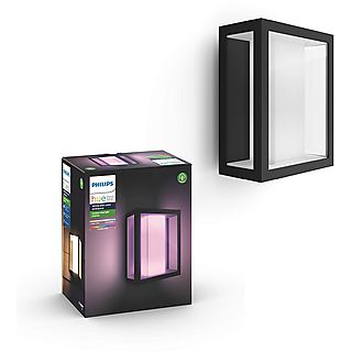 Lámpara exterior inteligente - Philips Hue Impress, Sobremuro, LED, Luz blanca y de colores