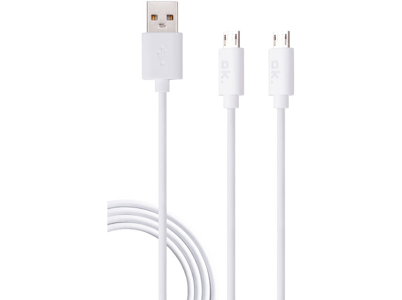 OK OZB-502-WT (1m) - Ladekabel (Weiss)