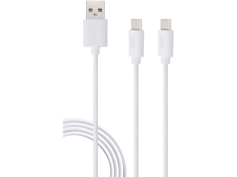 OK OZB-542-WT (1m) - Ladekabel (Weiss)