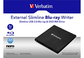 Fondsen familie Downtown VERBATIM Slimline USB 3.0 Blu-ray-brander kopen? | MediaMarkt