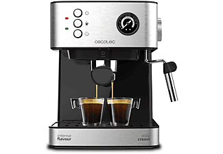 REACONDICIONADO Cafetera express - Cecotec Power Espresso 20 Professionale, 20 bares, manómetro de presión