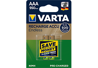 VARTA Accu Endless AAA 950mAh Pil