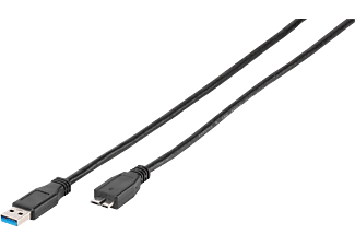 VIVANCO USB 3.1 A Hane till Micro-B Hane 1.8m - Svart
