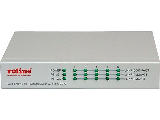 ROLINE Websmart - Gigabit Ethernet Switch (Gris)