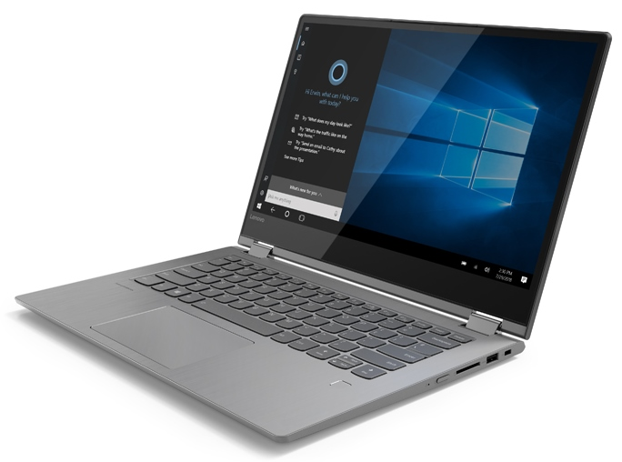 Convertible 2 en 1 - Lenovo Yoga 530-14ARR, 14"HD, AMD Ryzen™ 3 2200U, 4GB RAM, 128GB SSD, W10, Gris