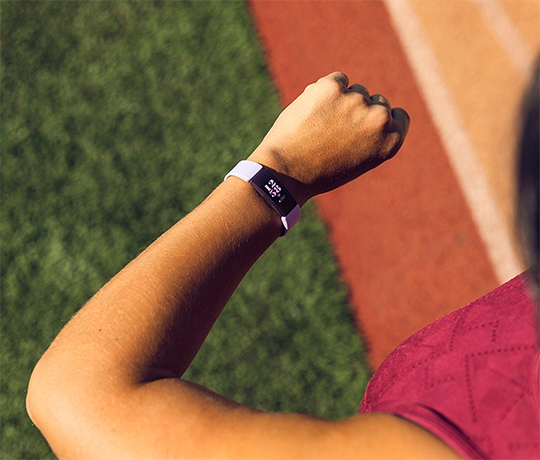 FITBIT Inspire HR, Fitness Tracker, S, L, Flieder