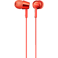 SONY MDR-EX155AP, In-ear Kopfhörer Rot