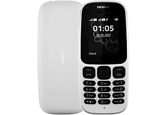 NOKIA 105 (2017) DualSIM Fehér nyomógombos kártyafüggetlen mobiltelefon