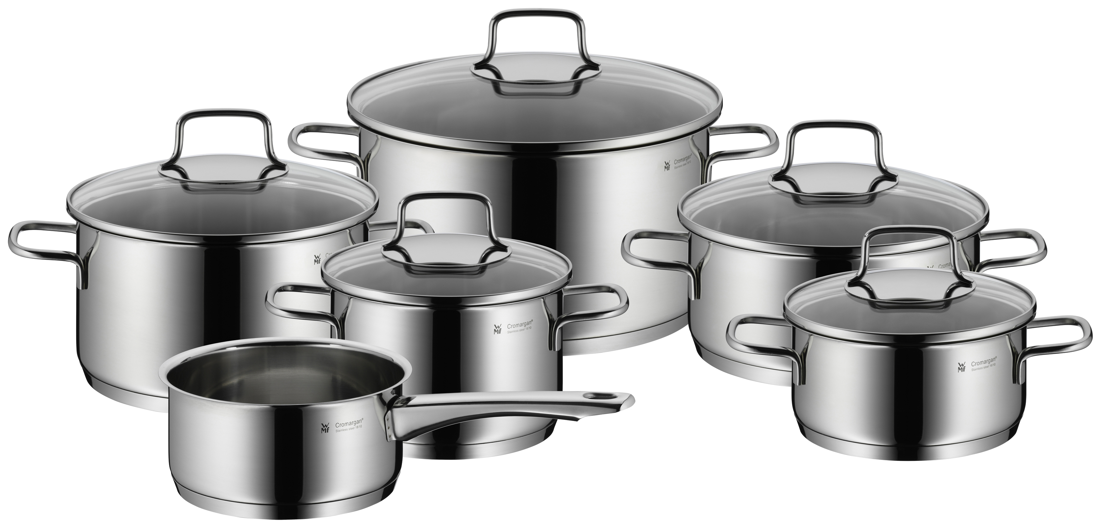 WMF 07.8016.6040 Astoria 6-tlg. Topf-Set Edelstahl