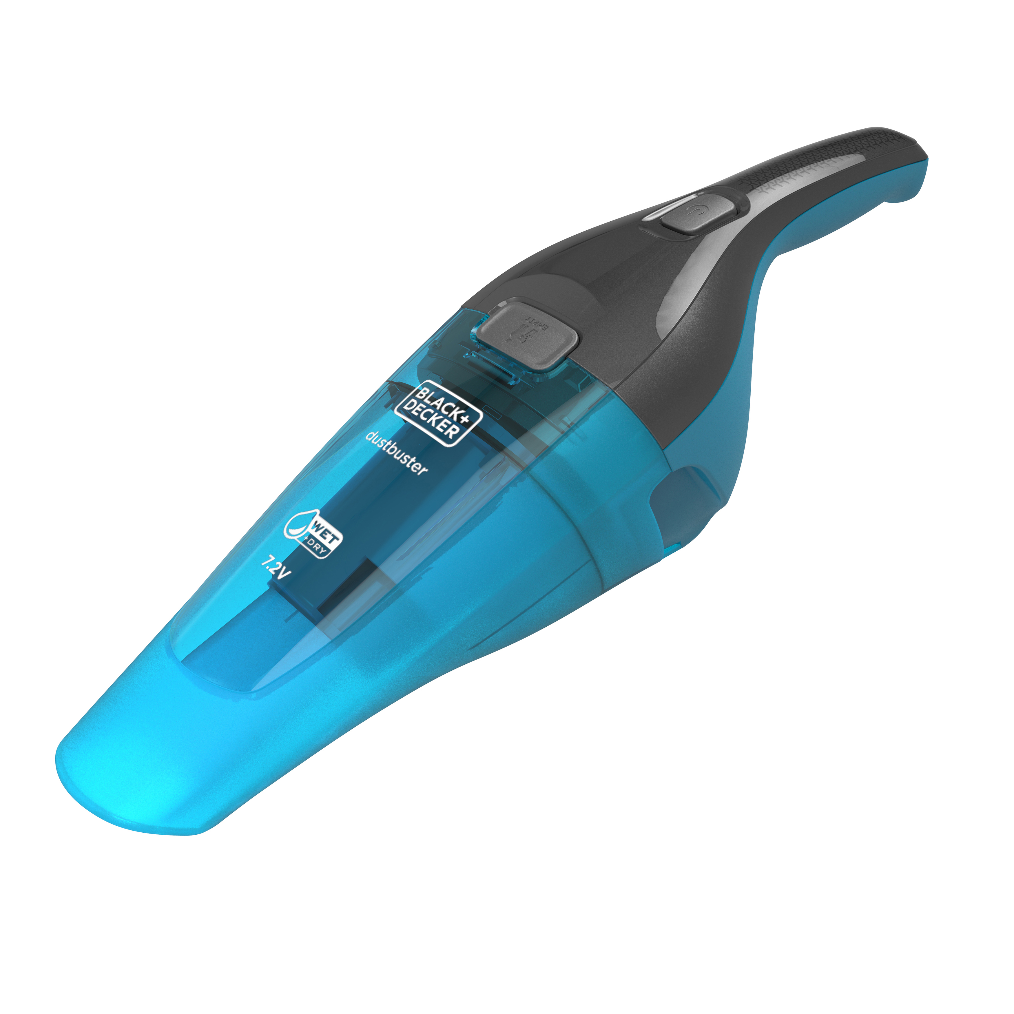 Aspirateur à main, bleu et noir, marque BLACK+DECKER, humide/sec.