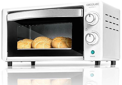 Mini horno - Cecotec Bake'nToast 490, 10 litros, 1000W, Cocción convencional, Halógeno, Temporizador