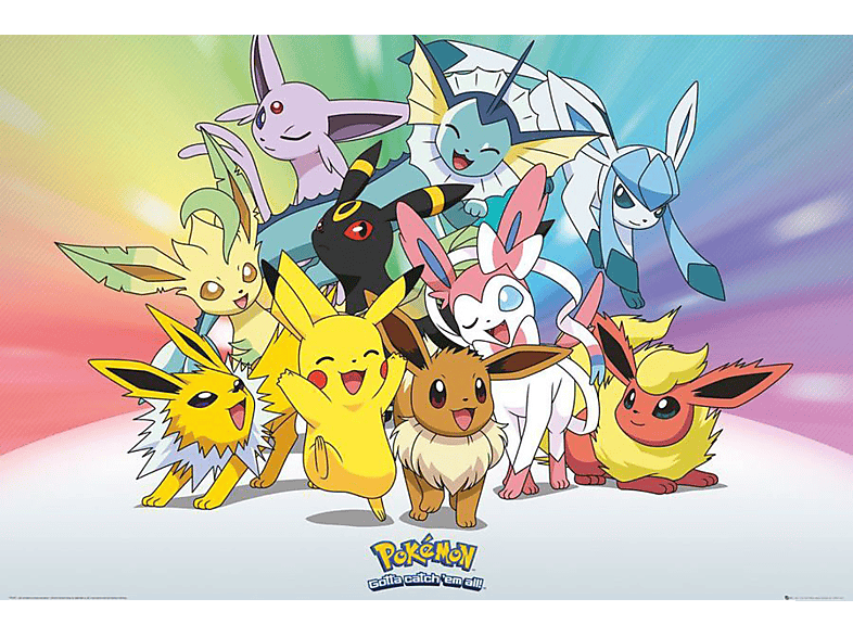 GB EYE Pokémon Poster Evoli Entwicklungen Großformatige Poster Nintendo