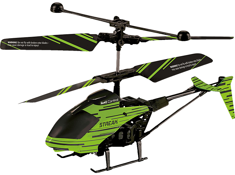 Revell Glow in the Dark Heli Streak R/C Helikopter, Grün/Schwarz