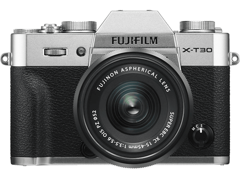 FUJI Hybride camera X-T30 + XC 15 - 45 mm silver (D10698-S)
