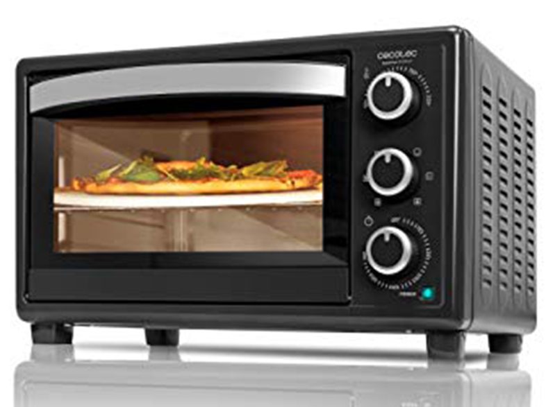 Horno Sobremesa De conveccion cecotec 26l 1500w negro 570 4pizza bake&toast mini toast gyro 26 luz piedra para y 6 modos especial cocinar 1500 4pizza.