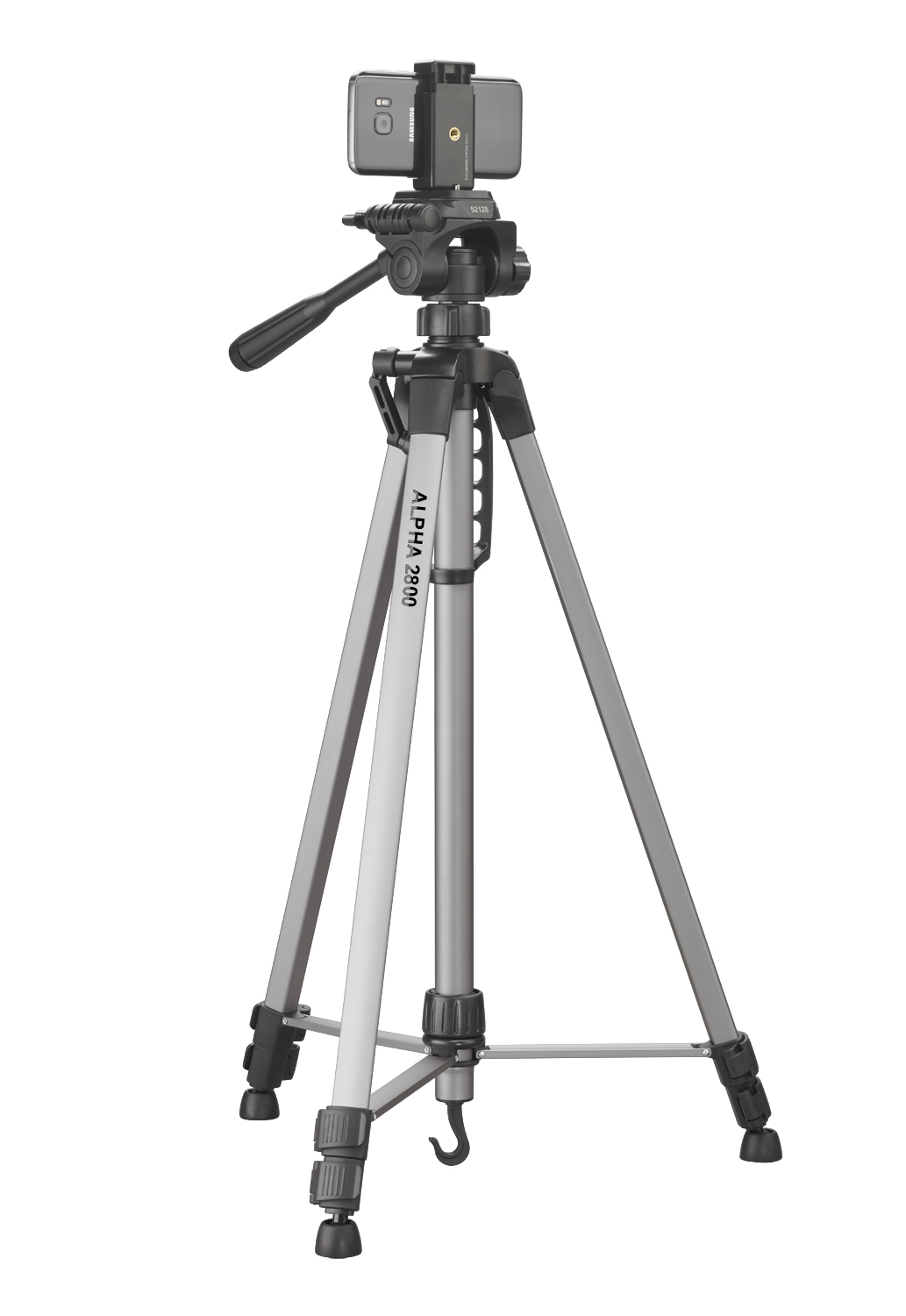 CULLMANN Alpha 2800 Dreibeinstativ, Silber, Höhe offen bis 184.5 cm