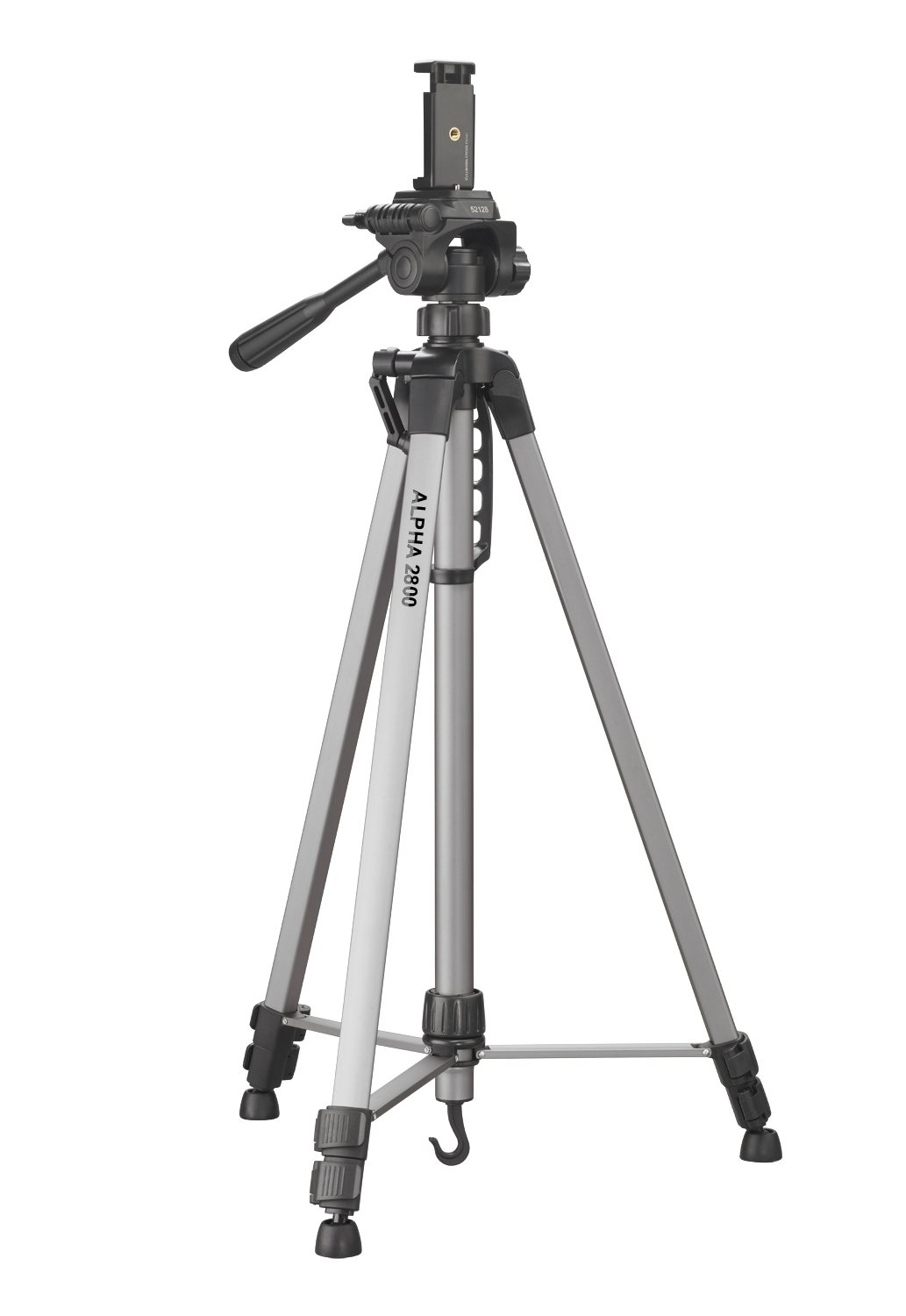 CULLMANN Alpha 2800 Dreibeinstativ, Silber, Höhe offen bis 184.5 cm