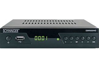 SCHWAIGER DSR 500 HD Receiver (DVB-S2, Schwarz)