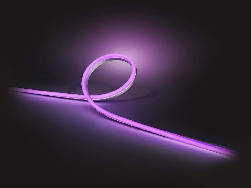Tira LED inteligente - Philips Hue, 5 Mts para exterior, sumergible (IP67), Silicona, Blanco