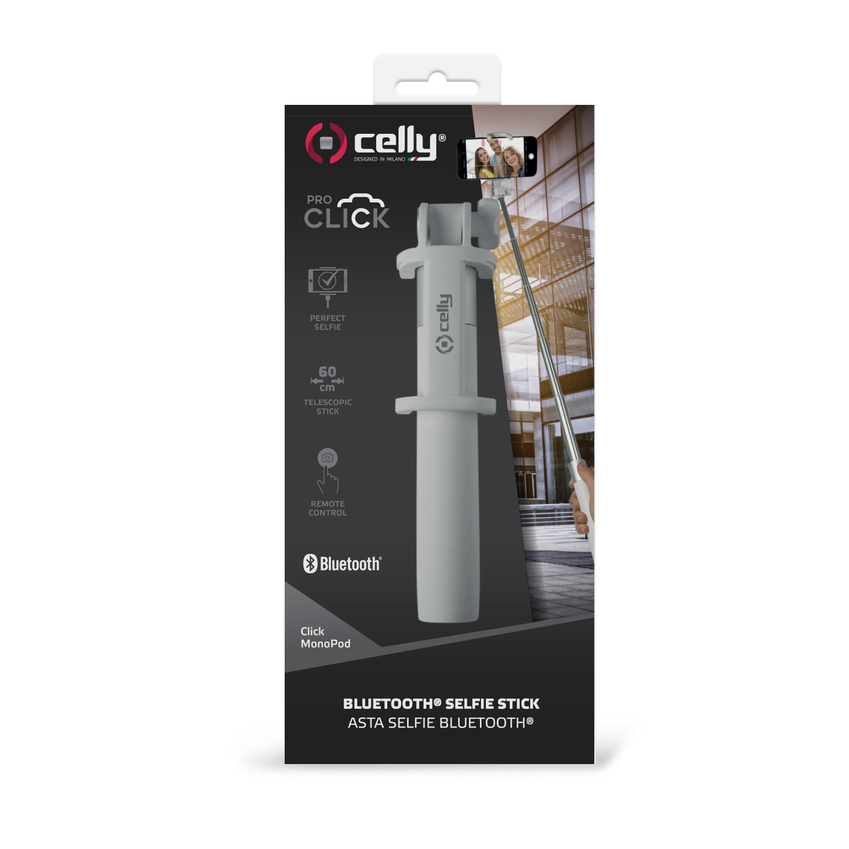 CELLY Bluetooth Selfie Çubuğu Beyaz