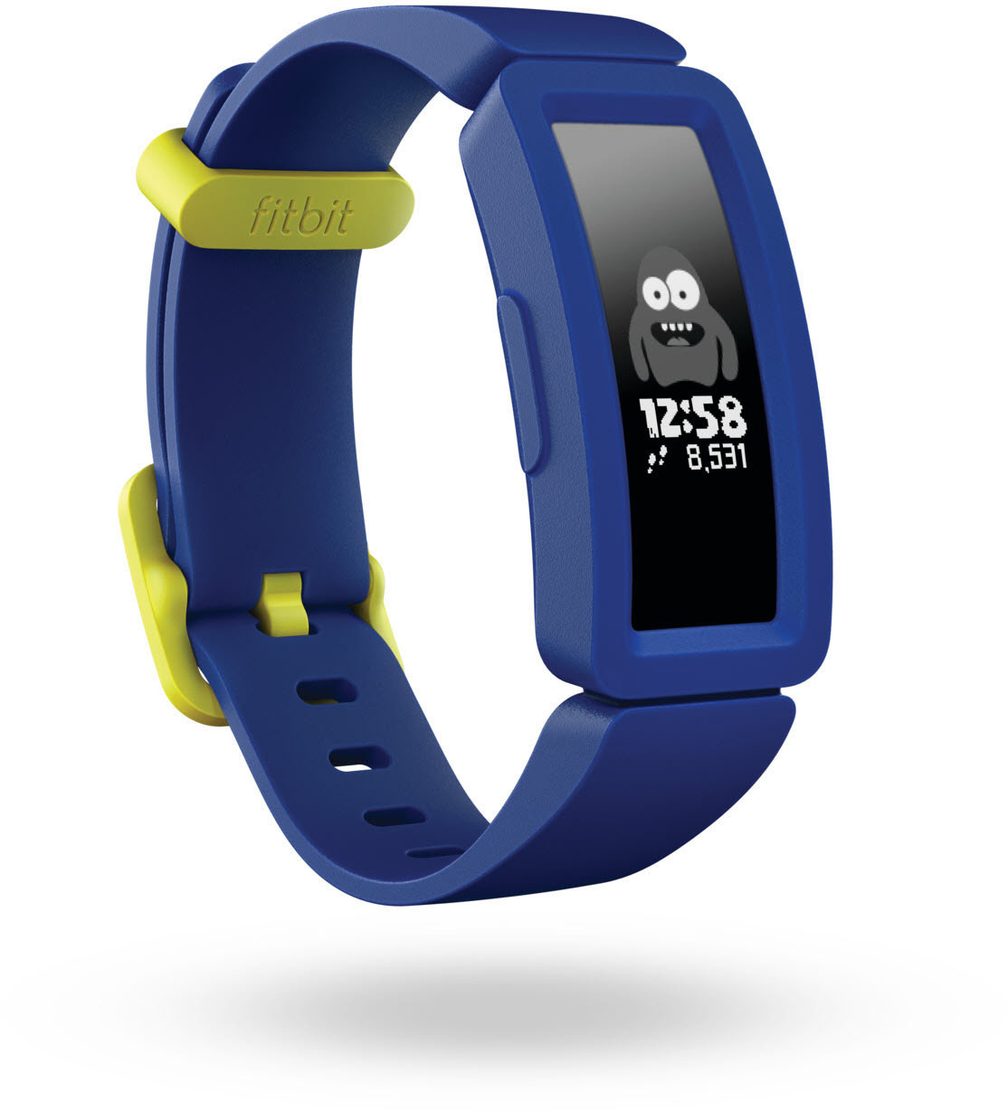 FITBIT Ace 2, Fitness Tracker, S,L, Blau/Gelb