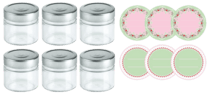 Einmachgläser 6er mit Schraubverschluss 210ml