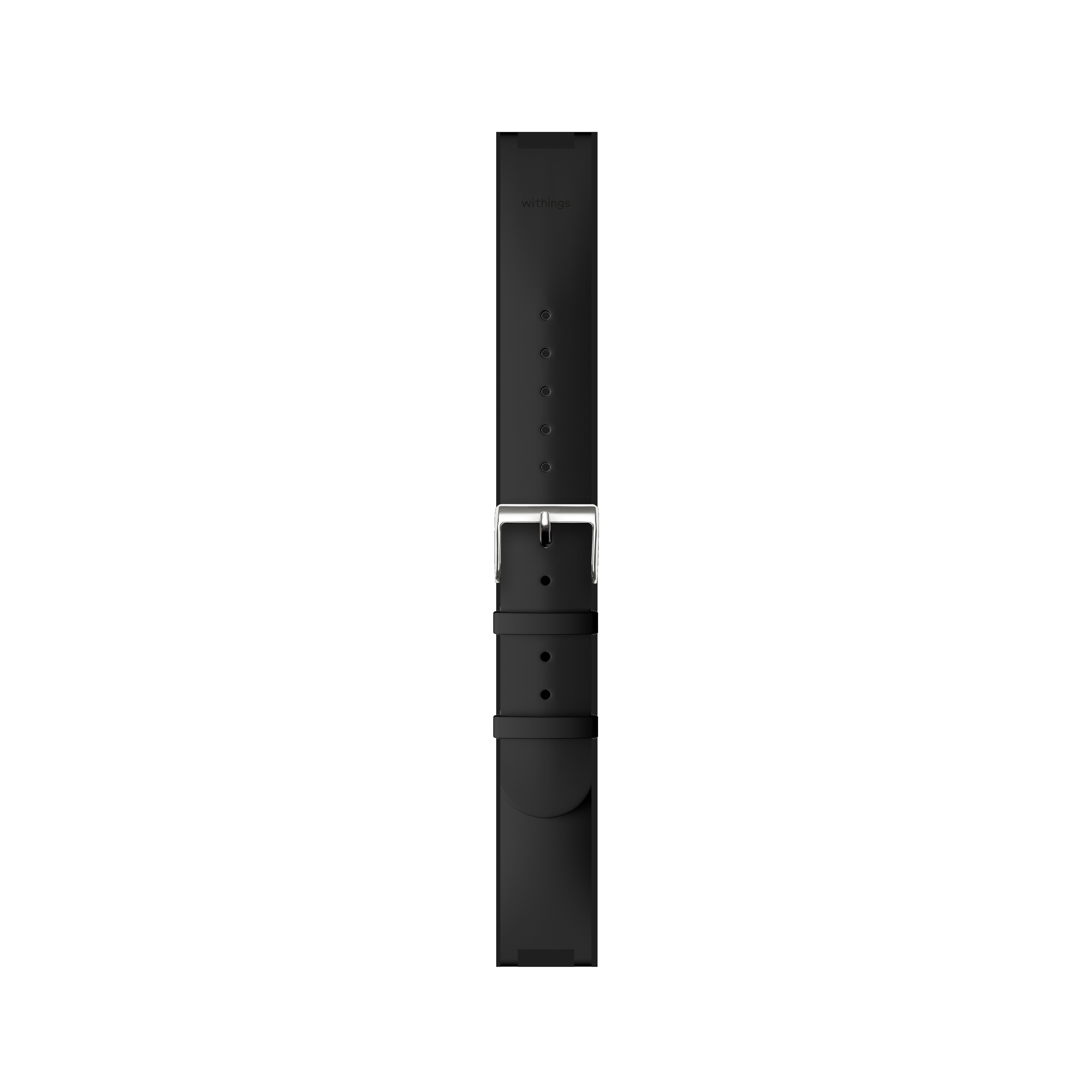 WITHINGS Pulse HR 18 mm, Ersatzarmband, Schwarz/Silber