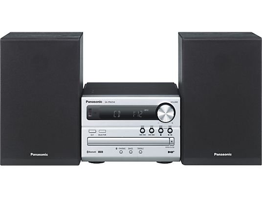 PANASONIC SC-PM254 - Microsistema (Argento)