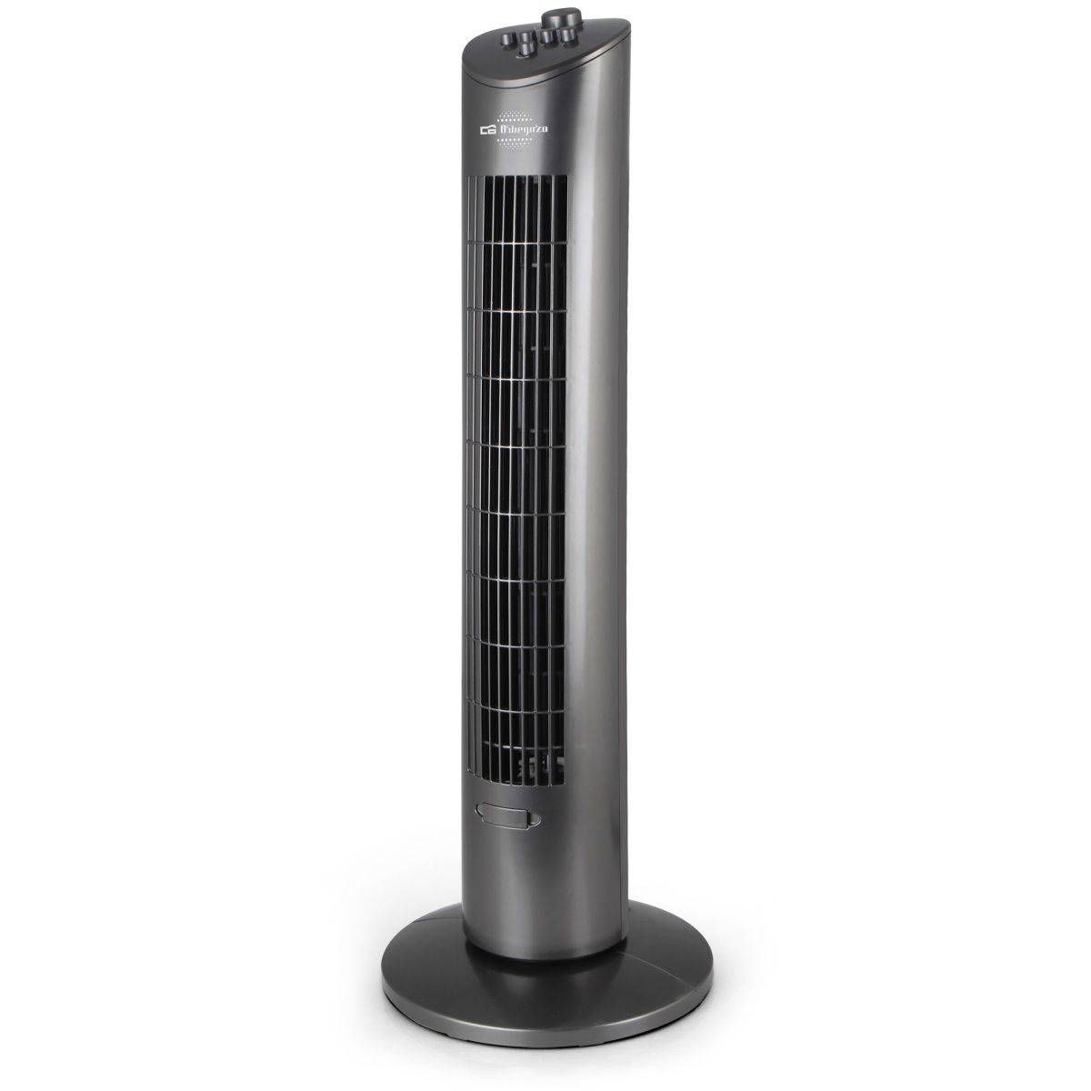 Ventilador de torre - Orbegozo TW0850, 60W, Temporizador 2h, Gris/Negro