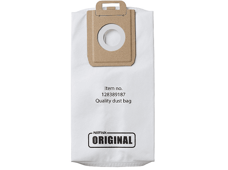 Bolsas de aspirador - Nilfisk 128389187, 2.7 L, Para la gama Select o Power, 4 bolsas